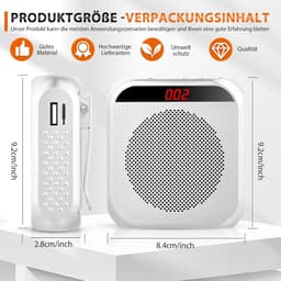 RFWR® Draagbare Spraakversterker met Microfoon en Lange Batterijduur voor Trainers en Leraren — thumbnail 4