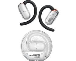 Soundcore V40i by Anker, open-ear hoofdtelefoon, kristalhelder ontwerp, 4 verstelbare standen voor een goede pasvorm in elk oor, 2x diepere bas, IP55, 21 uur afspeeltijd, duidelijke AI-gesprekken, Bluetooth 5.4, app-bediening