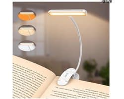 RFWR® Leeslamp met 19 LED's en Oplaadbare Batterij | 3 Kleurtemperaturen en 5 Helderheidsniveaus