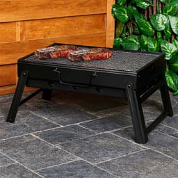 Ceruzo Opvouwbare Barbecue - 35x27 cm -Draagbare Houtskool Grill – Compact-Lichtgewicht — thumbnail 4