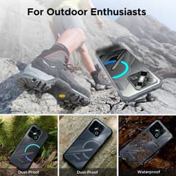 DOOGEE Blade GT Play Telephone Portable Incassable 5G Smartphone Effet de Lumière LED 6,72"+ 120Hz Dimensity D7050 20Go+256Go,Zwart — thumbnail 4