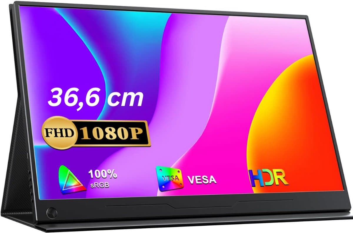 Portable Monitor - Draagbare Scherm - Uitbreider - Full HD — afbeelding 1