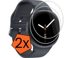 Screenprotector - 2 Stuks - Geschikt voor Samsung Galaxy Watch 8 (44 mm) - Sterk & Shockproof - Tempered Glass - Gehard Glas - Beschermglas Screen - Bescherm Protector - Cover voor Smartwatch