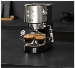 15 bar RVS/zwart espressomachine - krups - XP444C10 — thumbnail 4
