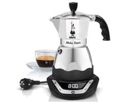 Bialetti Easy Timer Moka espressomaker - Percolator - 6 kops - Elektrisch - Aluminium