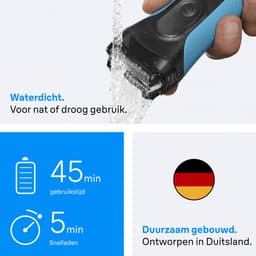 Braun Series 3+ 3040S Blauw — thumbnail 3