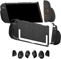 PlayCool 23-in-1 Accessoirebundel voor Nintendo Switch 2 – Beschermhoes, Screenprotectors, Thumb Grips, Joy-Con Siliconen Covers, Stuurset, Controller Grips, Oplaadstation, Playstand & Game Muisset — thumbnail 5