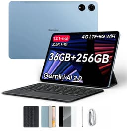 Blackview MEGA 3 Tablet - Android 15 - 12.1 Inch - 36GB RAM - 256GB ROM - Met Toetsenbord - Dual 4G LTE - 8800mAh - 13MP+50MP Camera - Blauw — thumbnail 1