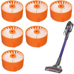 6 Stuks Filter - Wasbaar En Herbruikbaar - Onderdelen Set - Stofzuigerfilter - Geschikt Voor Black + Decker Powerseries Extreme Steelstofzuiger - Stofzuigerfilter Geschikt voor Bsv2020g En Bsv2020p — thumbnail 1