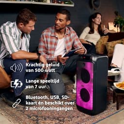 Salora Partybox 500 met LED verlichting en ingebouwde accu — thumbnail 2