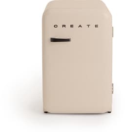 CREATE - Koelkast in retrostijl - Zand - Handvat Hout - FRIDGE RETRO 107L — thumbnail 1