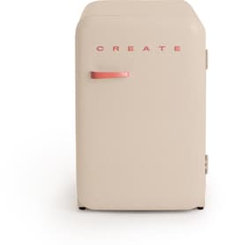 CREATE - Koelkast in retrostijl - Zand - Handvat Terracotta - FRIDGE RETRO 107L — thumbnail 1