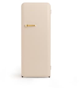 CREATE - Koelkast in retrostijl - Zand - Handvat Goud - FRIDGE RETRO 281L — thumbnail 1