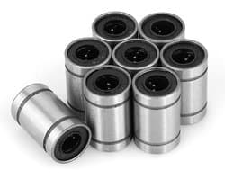 Allecto Plus - Lineaire kogellager bus 6mm - 8 stuks voor 3D-printer en CNC onderdelen. Met dubbel rubber afgedichte behuizing. Optimaliseer je machine!