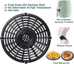 Vervangende Antiaanbak Grillpan voor 5QT Airfryer – Crisper Plaat voor diverse merken — thumbnail 9