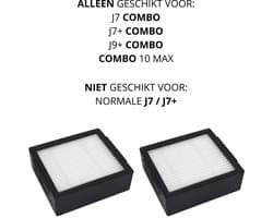 Bramokava® 2x HEPA Filter – ALLEEN geschikt voor iRobot Roomba COMBO j7+ / COMBO j9+ / 10 Max – NIET voor gewone j7+ / j9+ Robotstofzuiger