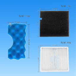 Replacements® set van 6 filters geschikt voor Samsung VC07M2110S(X) stofzuigers — thumbnail 4