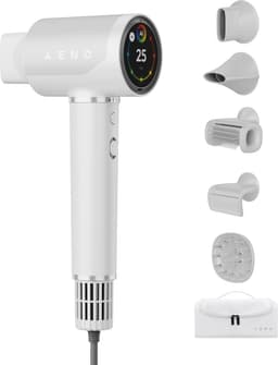 AENO Haardroger HD5 Wit, 1500W, Spraakbesturing, Ionisator, Touch LCD, Infrarood Afstandsbescherming, AI Besturing Föhn Wit — thumbnail 1