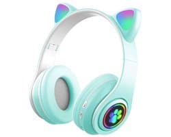 KINSI koptelefoon kinderen draadloos - Kinder Koptelefoon met Kattenoortjes - Multi-apparaat Compatibel