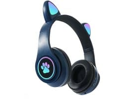 KINSI koptelefoon kinderen draadloos - Kinder Koptelefoon met Kattenoortjes - Multi-apparaat Compatibel