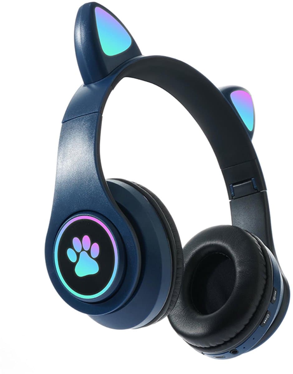 KINSI koptelefoon kinderen draadloos - Kinder Koptelefoon met Kattenoortjes - Multi-apparaat Compatibel — afbeelding 1