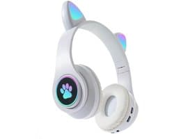 KINSI koptelefoon kinderen draadloos - Kinder Koptelefoon met Kattenoortjes - Multi-apparaat Compatibel