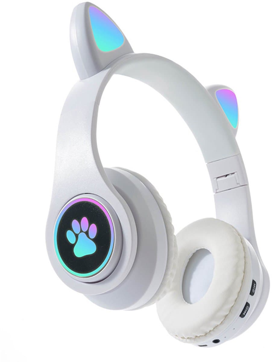 KINSI koptelefoon kinderen draadloos - Kinder Koptelefoon met Kattenoortjes - Multi-apparaat Compatibel — afbeelding 1