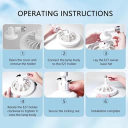 RFWR® Plafondventilator met Dimbare Verlichting en Afstandsbediening voor Binnenruimtes — thumbnail 2