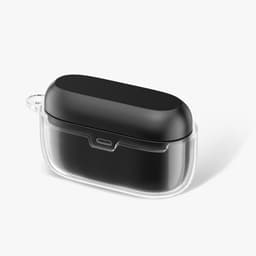 kwmobile Earphones Case for Technics EAH-AZ100 Case - Clear TPU Silicone Earbuds Cover - Transparent — thumbnail 2