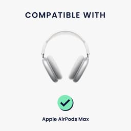 kwmobile 3-in-1 Hoofdtelefoonhoes voor Apple AirPods Max Hoesje - 360° TPU-hoes voor hoofdtelefoon - transparant / lavendel — thumbnail 5