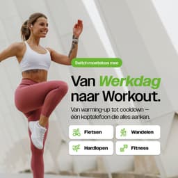 REBØNE Core Bone Conduction Headphone Core - Sport Oortjes Draadloos - Hardloop Hoofdtelefoon - Draadloze Bluetooth Koptelefoon - Sportoordopjes - Draadloos - Hardlopen - Open Ear - Wireless - IPX5 waterdicht / Wit — thumbnail 3