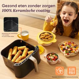 Cosori TurboTower Pro – Dubbele Airfryer XXL – 10.8L – Keramische Coating – 2 Manden Apart Instelbaar – 7 Programma’s — thumbnail 12