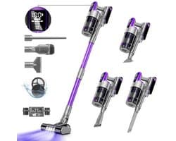 Redkey X18 Steelstofzuiger Draadloos-Handstofzuiger-33KPa/500W Draagbare Stofzuiger met Steel - Accustofzuiger 8-in-1 met LED-licht borstel-60 Minuten Runtime — afbeelding 1