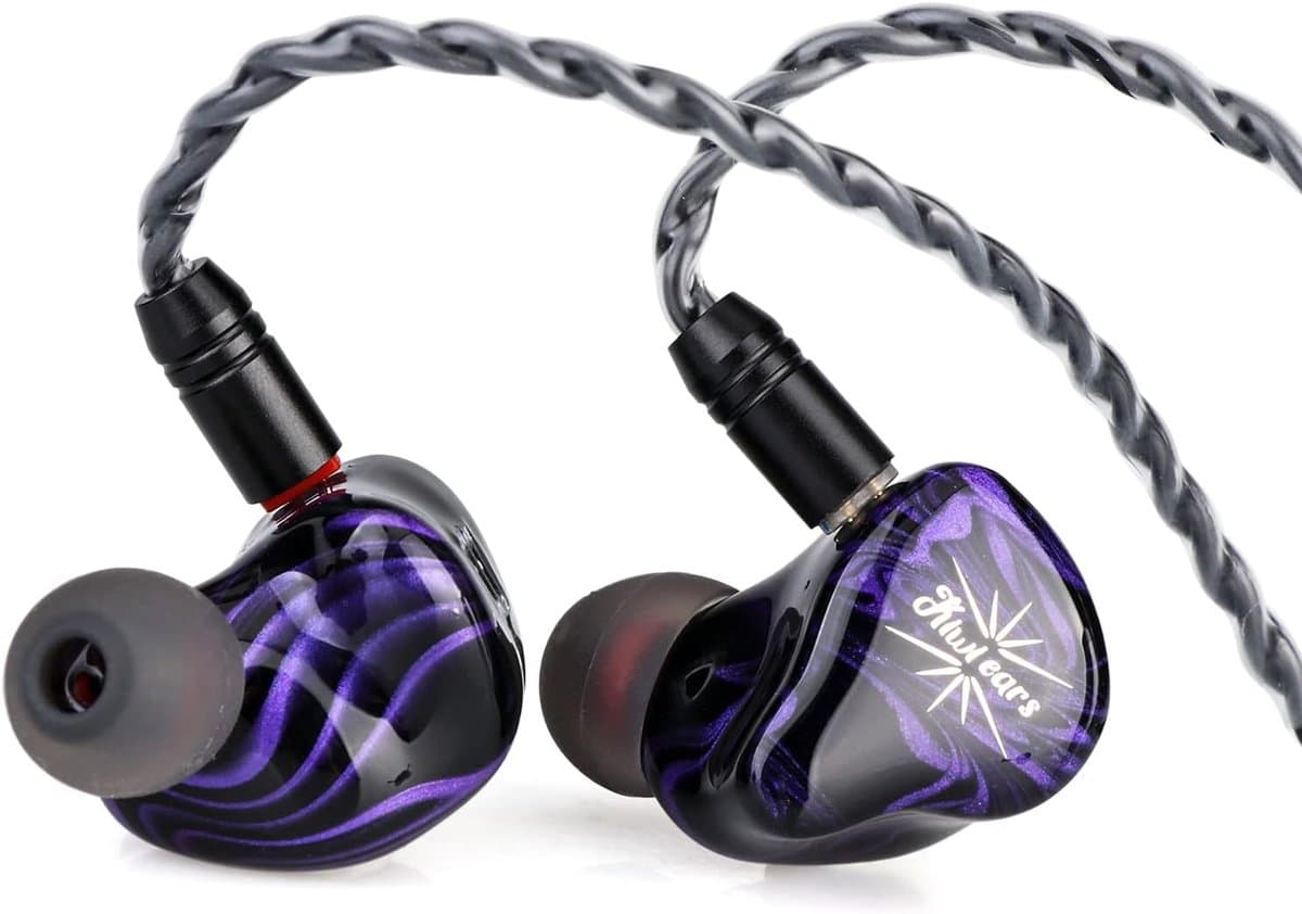 Kiwi Ears Quartet - Hybrid In-Ear Monitor - 2DD+2BA Drivers - Purple — afbeelding 1