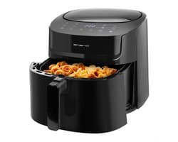 Emerio Airfryer XL 1800W - 7,2 Liter Heteluchtfriteuse - Regelbare thermostaat 40ºC tot 200ºC - 8 Kookprogramma's - AF-129622.1 Zwart