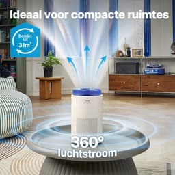 Coway Airmega 50 Luchtreiniger - Air Purifier – 120 m³/u - HEPA filter + koolstoffilter - Verwijdert tot 99,97% van fijne en ultrafijne deeltjes - Tegen stof, pollen, allergenen en geuren - Fluisterstil (18 dB) - ECARF gecertificeerd — thumbnail 2