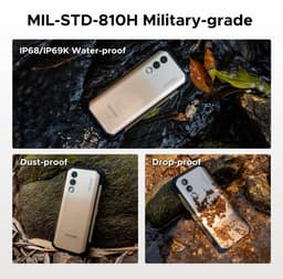 DOOGEE Blade 20 Turbo 5G -AI Smartphone - Rrugged Smartphone - 32GB RAM+256GB ROM - 10300mAh/33W - 6,6 inth HD & 90Hz- Android 15- Face ID - NFC - GPS - WiFi 6- Goud — thumbnail 4