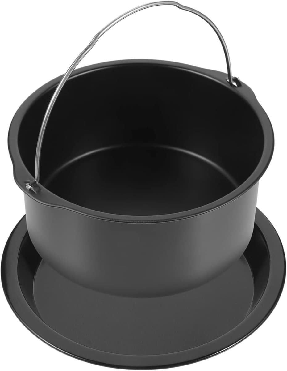 1 Set Airfryer Bakpan-Antiaanbak-Airfryer Cakevorm-Mand-Geschikt voor Meerdere Kookgelegenheden-Hittebestendig-Herbruikbaar-Geschikt voor Kip-Burger-Vis etc. — afbeelding 1