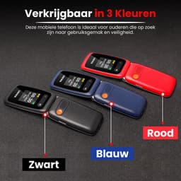 Uniwa V202T Senioren Telefoon 4G Senioren GSM Mobiele Telefoon Klaptelefoon Grote Toetsen SOS Noodknop Simlockvrij Oplaadstation Luid Geluid — thumbnail 3