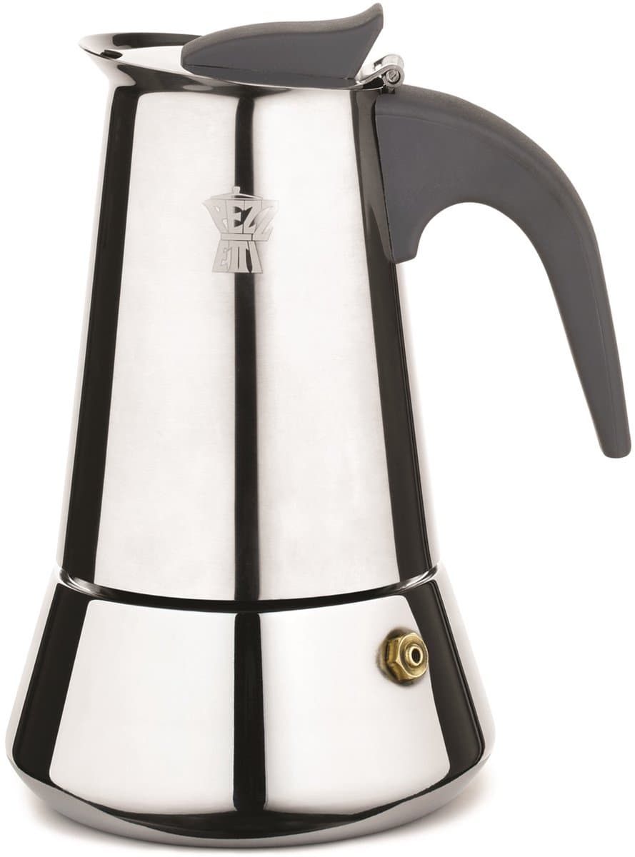 Pezzetti - Italiaanse espressomaker - koffiemaker - 4 kops - roestvrijstaal - inductie - gas - elektrisch - percolator - moka pot — afbeelding 1