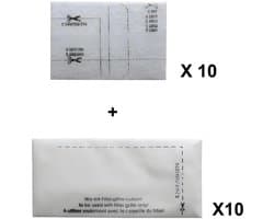 Microfilter met 6713110 filter motor luchtfilter - filtermat - stoffilter - Geschikt voor Miele stofzuiger S 300 399 i S 400 499 i S 500 599 S240 S250 S290 S4 S5 serie -10 sets - 20 stuks