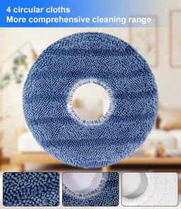 20-delige accessoireset geschikt voor Eufy Omni C20, reserveonderdelenset voor eufy Omni C20, 1 hoofdborstel, 4 filters, 4 zijborstels, 4 doeken, 6 stofzakken, 1 kleine reinigingsborstel — thumbnail 4
