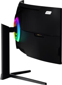 Arozzi Nova 49" Gaming Monitor - Curved - DQHD VA - 165Hz - USB-C - Zwart — thumbnail 4