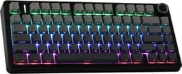 EPOMAKER x AULA F75 Pro - Zeerif zwart - Draadloos Mechanisch Toetsenbord 75% – RGB – Bluetooth + 2.4G – Hot Swap – Linear Switch – QWERTY – Gaming — thumbnail 2
