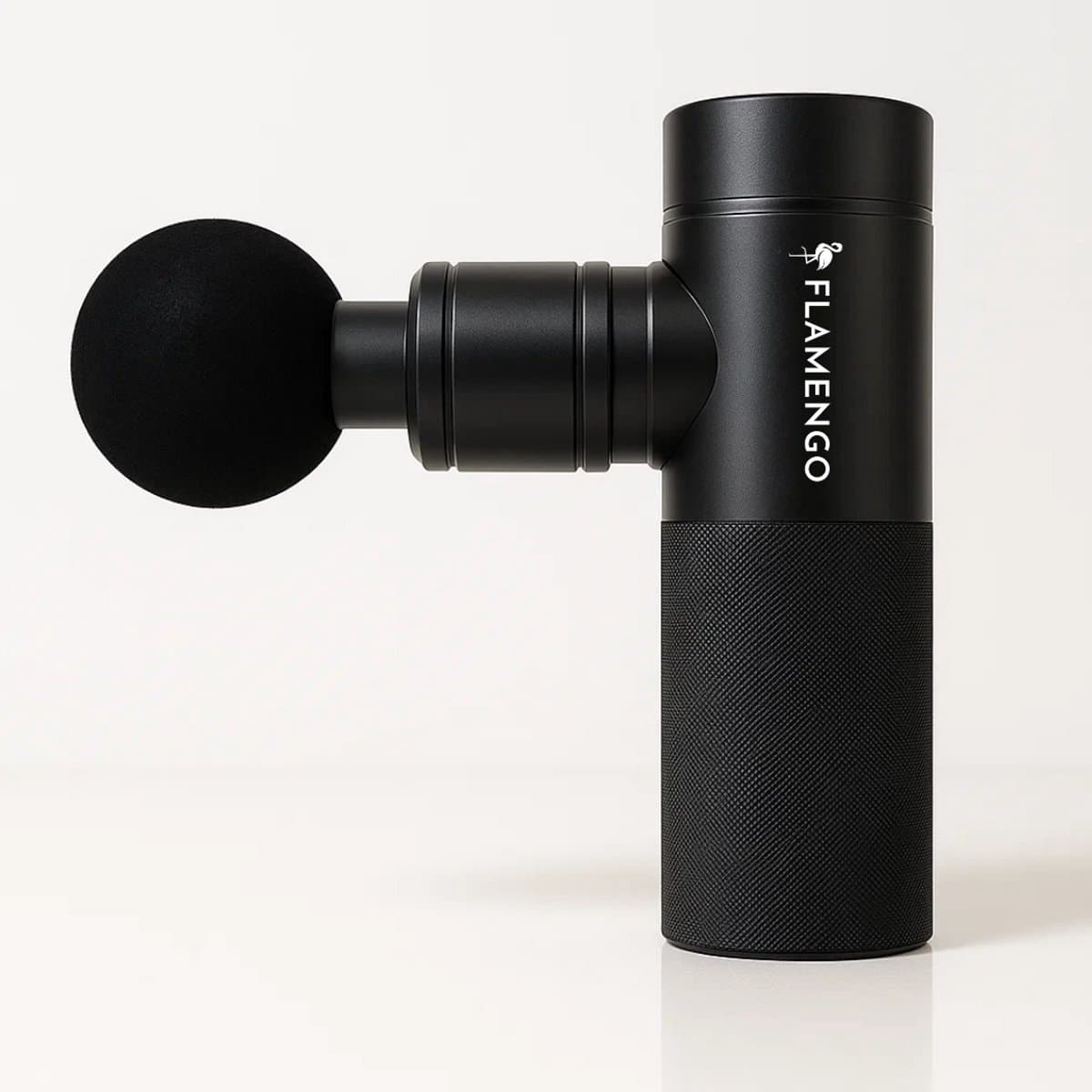 Flamengo Mini Massage Gun | Staal Design | Ultralicht, Stil en Draadloos | Krachtige Spiermassage + Warmte & Koude Therapie - massage apparaat pistool INCL set — afbeelding 1