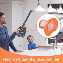 4 stuks filters geschikt voor Black+Decker HHVK320J- HHVK320J10 -HHVK320JZ01- HHVK515J- HHVK515JP -HHVK515JP07 -HHVK515J00FF -HHVK415B01 handstofzuiger reserveonderdelen accessoires vervangingsfilter wasbaar — thumbnail 5