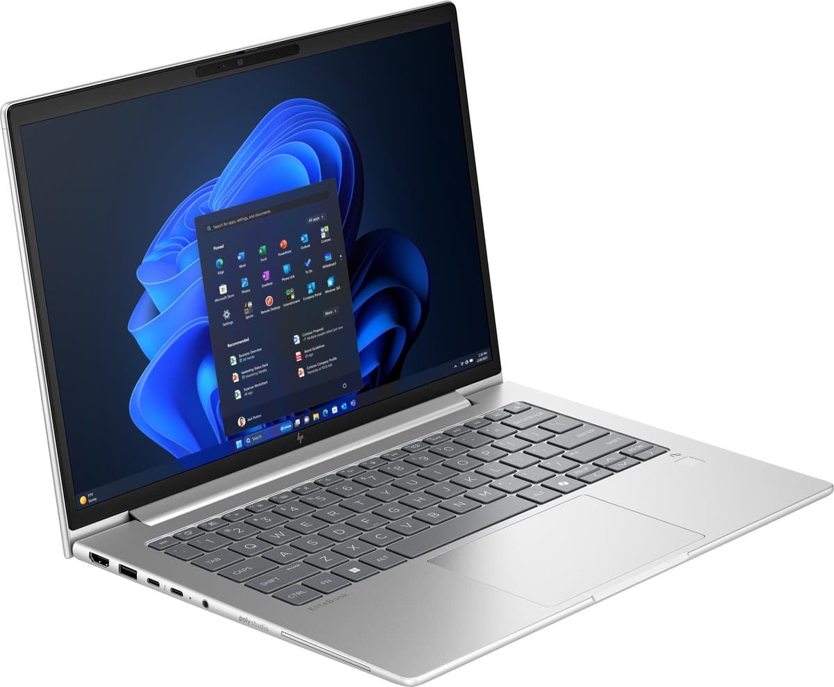 HP EliteBook 6 G1a Next Gen AI PC Copilot+ PC AMD Ryzen AI 5 340 Laptop 35,6 cm (14") WUXGA 24 GB DDR5-SDRAM 512 GB SSD Wi-Fi 6E (802.11ax) Windows 11 Pro Zilver — afbeelding 1