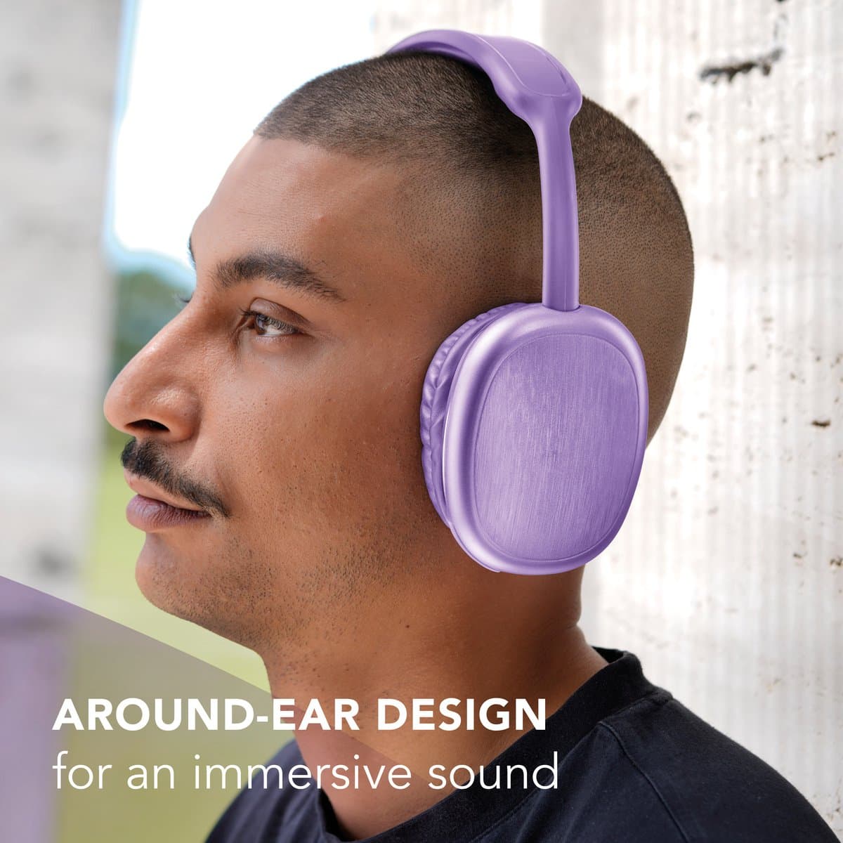 Music Sound MAXI2 Headset Draadloos Hoofdband Oproepen/muziek USB Type-C Bluetooth Paars — afbeelding 1