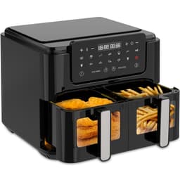 Strex Airfryer XXL - 10L - 2500W - Heteluchtfriteuse - Dubbele Airfryer - 50ºC tot 200ºC - 10 Kookprogramma's - Zwart — thumbnail 1