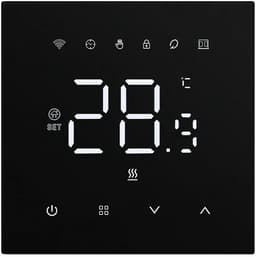 Wifi thermostaat | Inbouw | Touchscreen bediening | Tuya app | Spraakbesturing Alexa Google Home | Vloersensor | Zwart — thumbnail 2